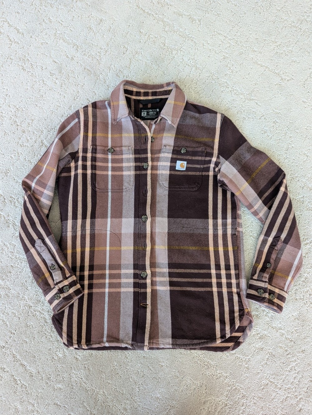 Carhartt Loose Fit Twill Shirt Jacket, Sz XS